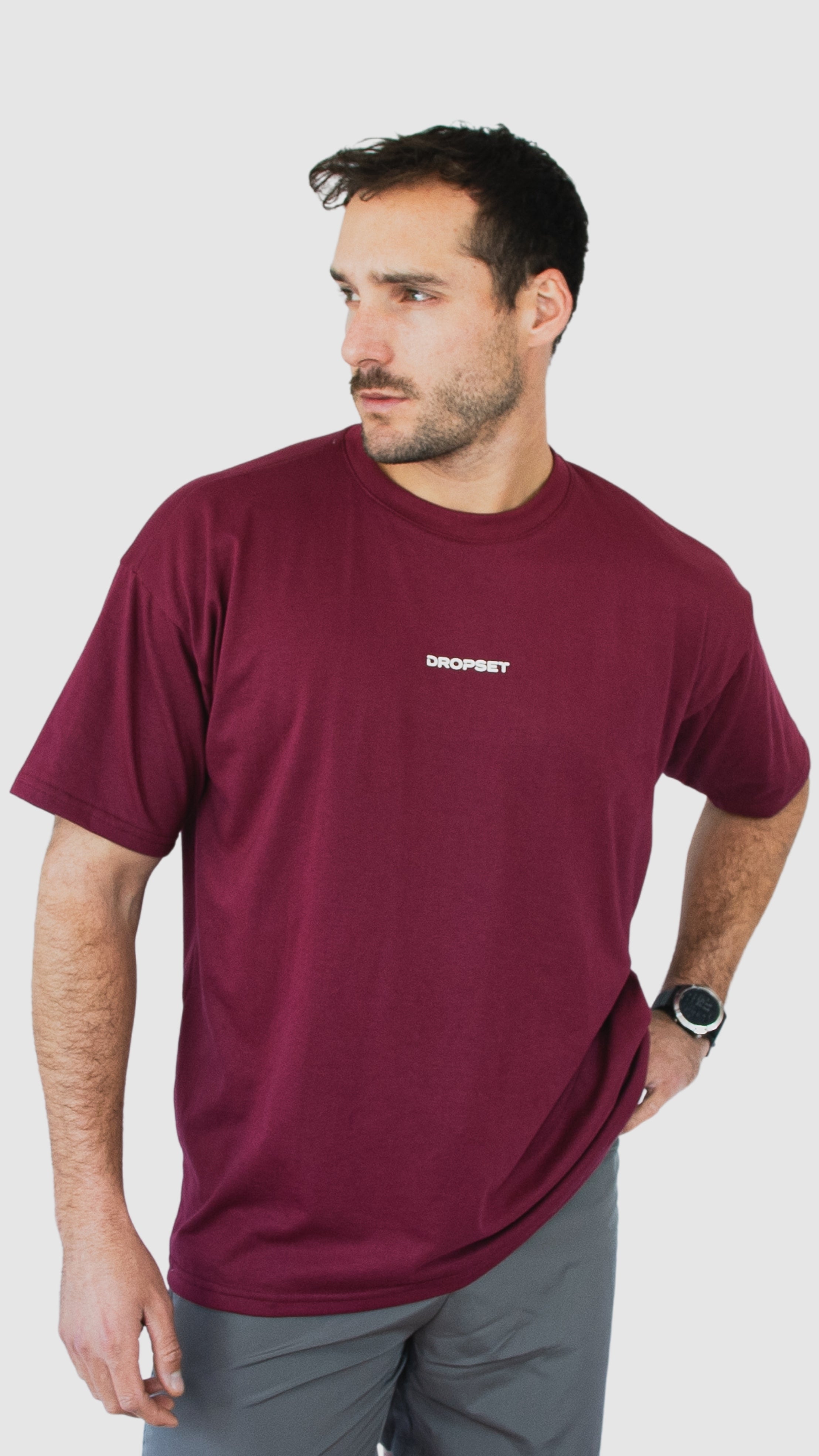 Polera Oversize Borgoña – Heavy Weight