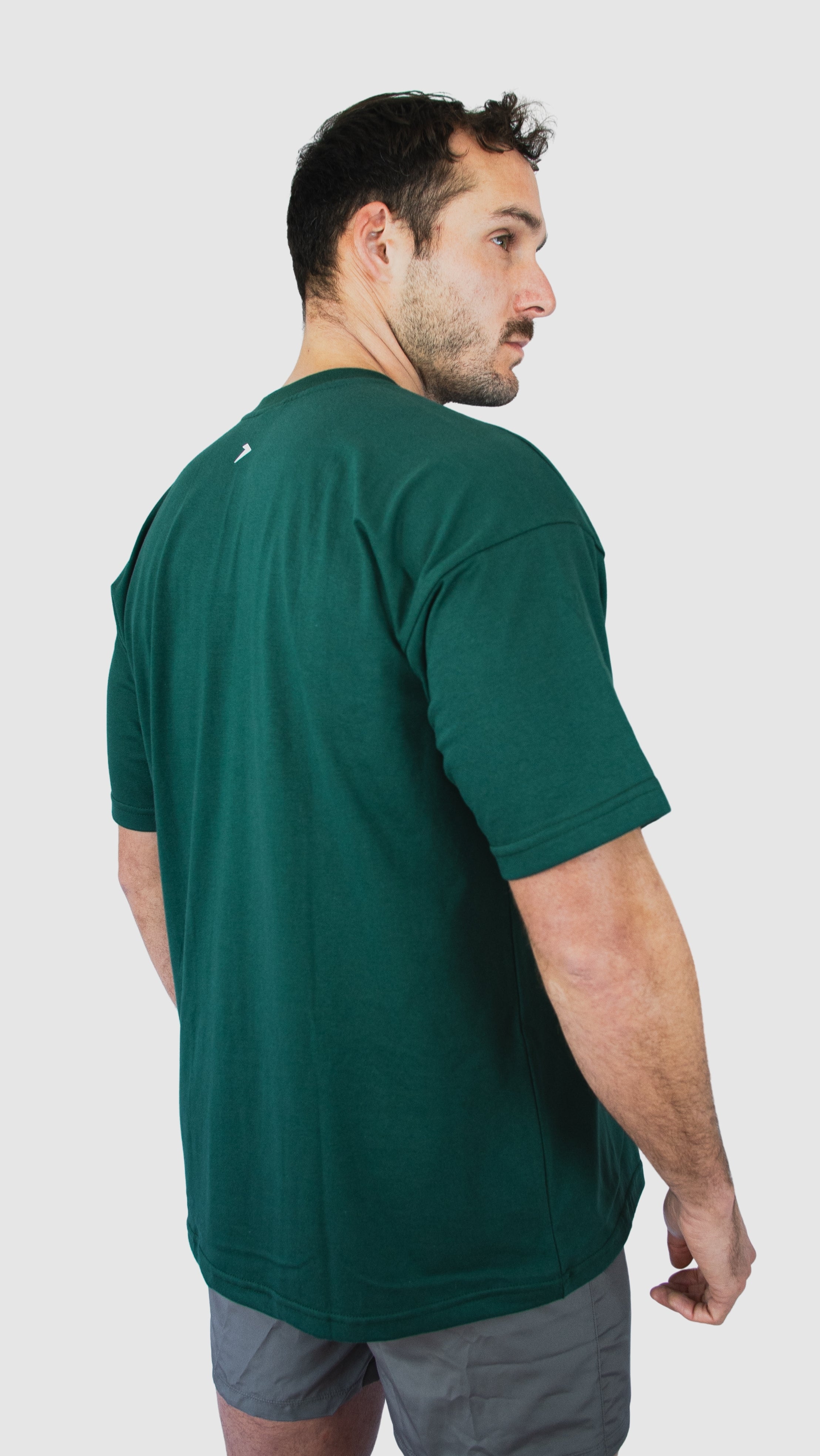Polera Oversize Verde Bosque – Heavy Weight