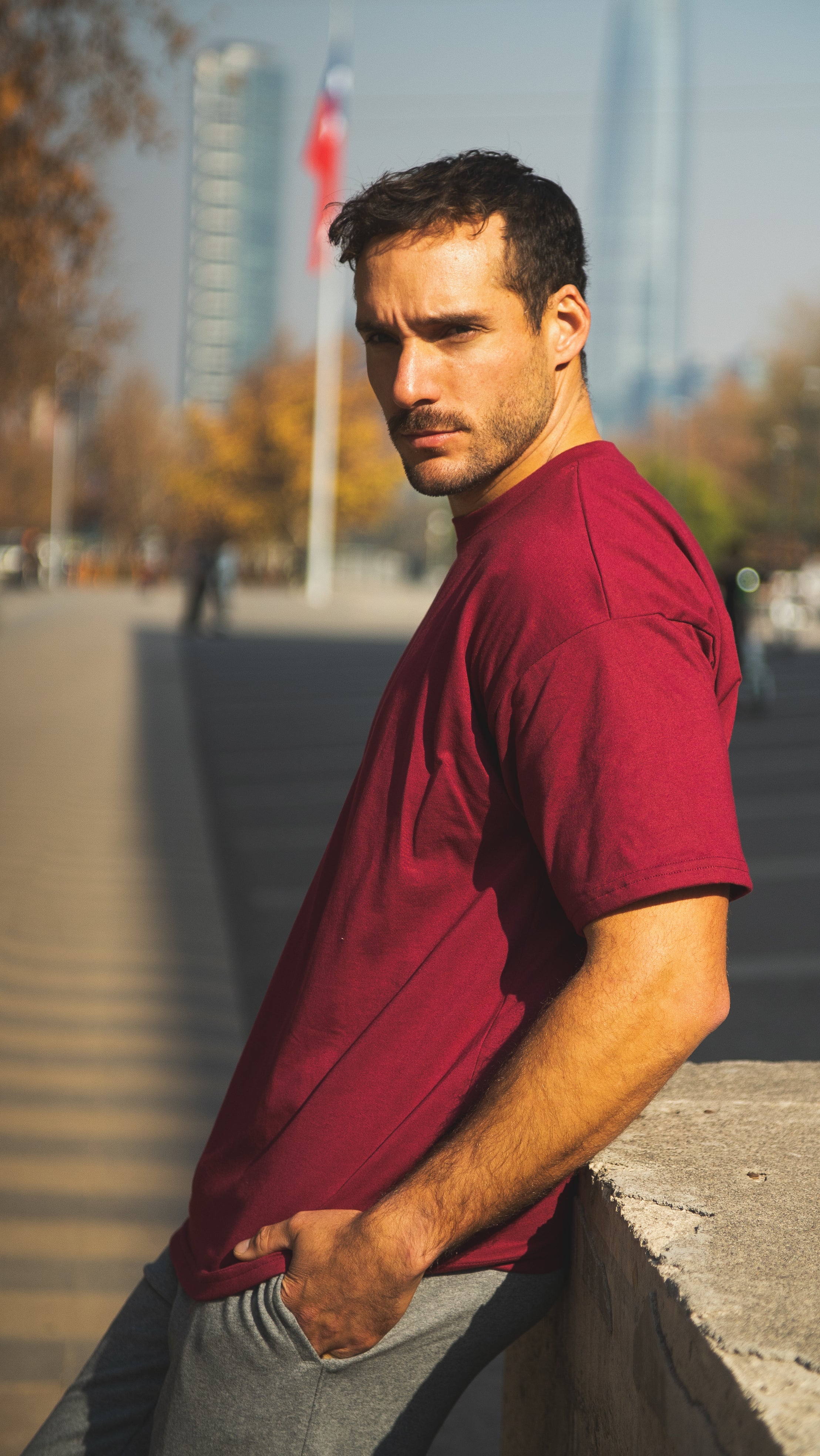 Polera Oversize Borgoña – Heavy Weight