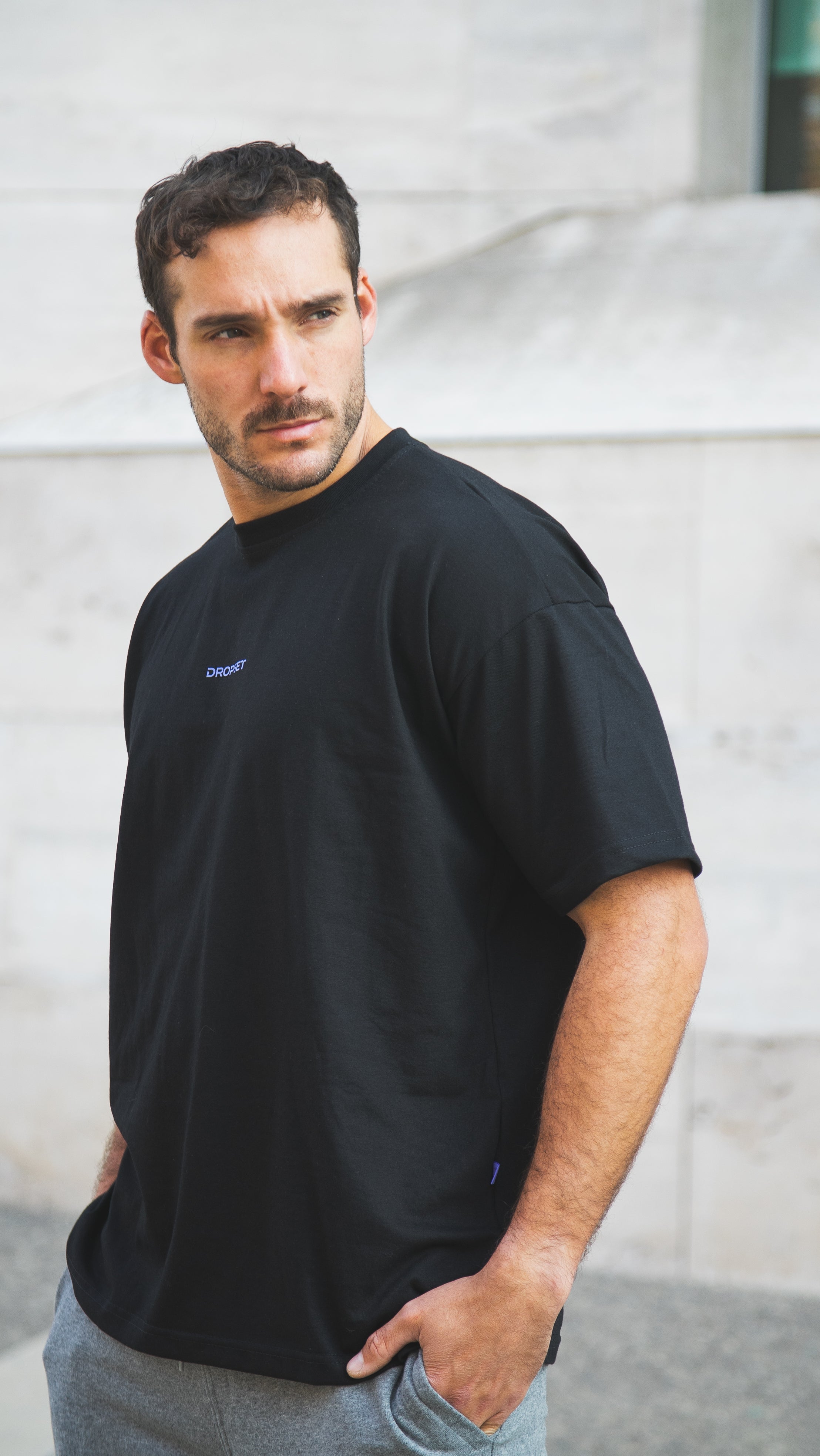 Polera Oversize Negra – Heavy Weight