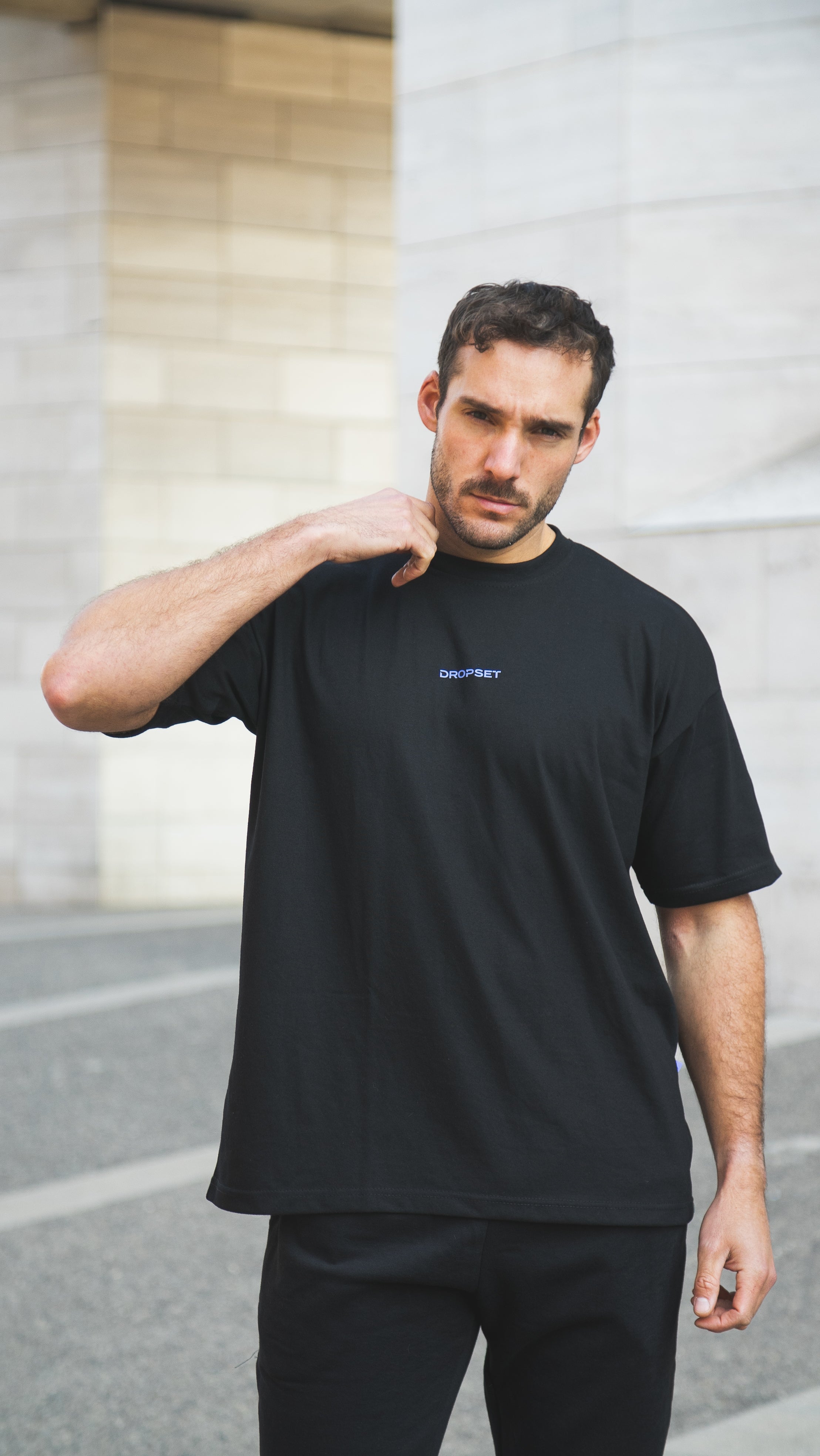 Polera Oversize Negra – Heavy Weight