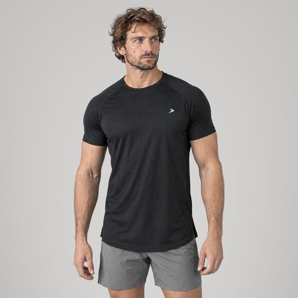 Performance Tee Onyx de Dropset, vista de frente