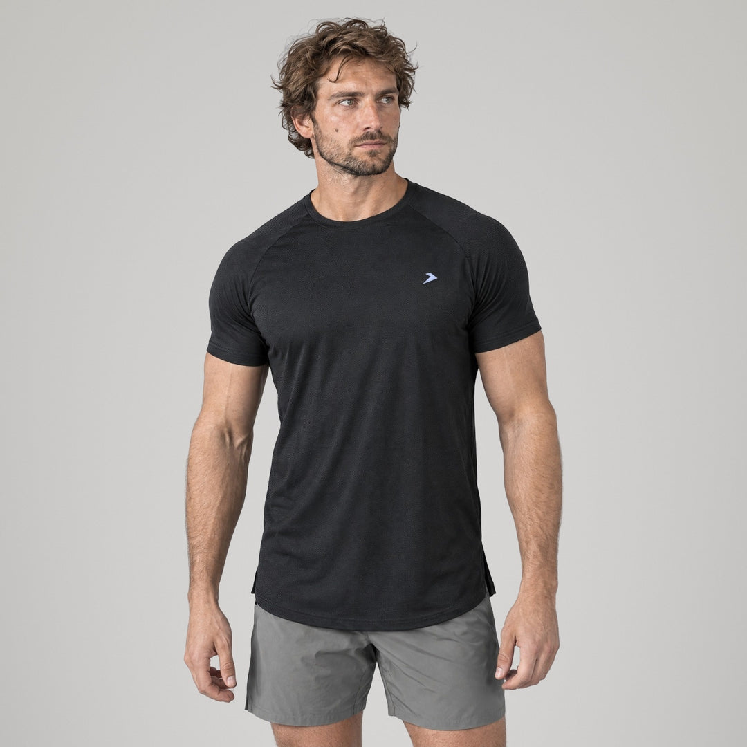 Performance Tee Onyx de Dropset, vista de frente